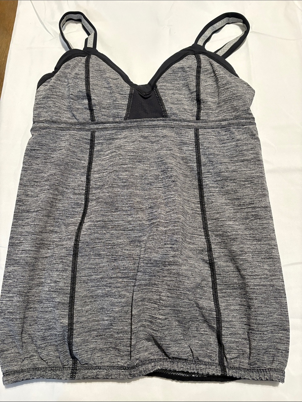 Gray Heather Supportive Cami Tankini Top - Women Intimates